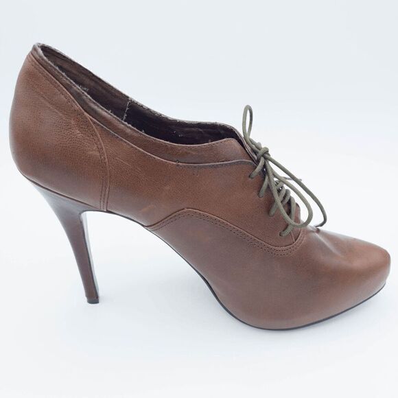 Steve Madden Vulture Leather Heels 11M Laced Oxford - Picture 6 of 11